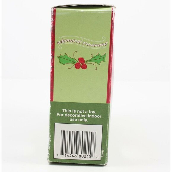 Costco Whimsical Christmas Ornament Santa Claus Stars Noel w/Box - Picture 7 of 7